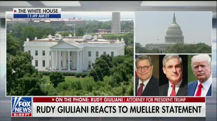 Rudy Giuliani speaks on Mueller's statement