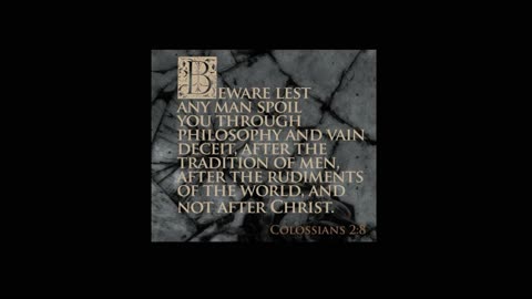 Human Philosophy vs. Christ