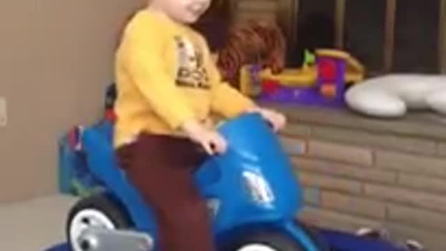 Collab copyright protection - yellow shirt motorcycle trampoline