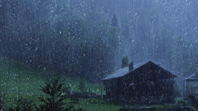 Calming rain sounds