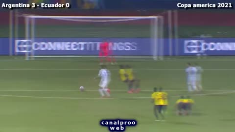 ARGENTINE vs ECUADOR 3-0 copa america 2021 All goals highlight