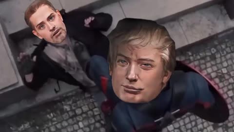 Trump Takes Out Hunter Biden As Capt. America Satire.