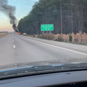Devastating pick-up truck fire on Hwy 264 in NC