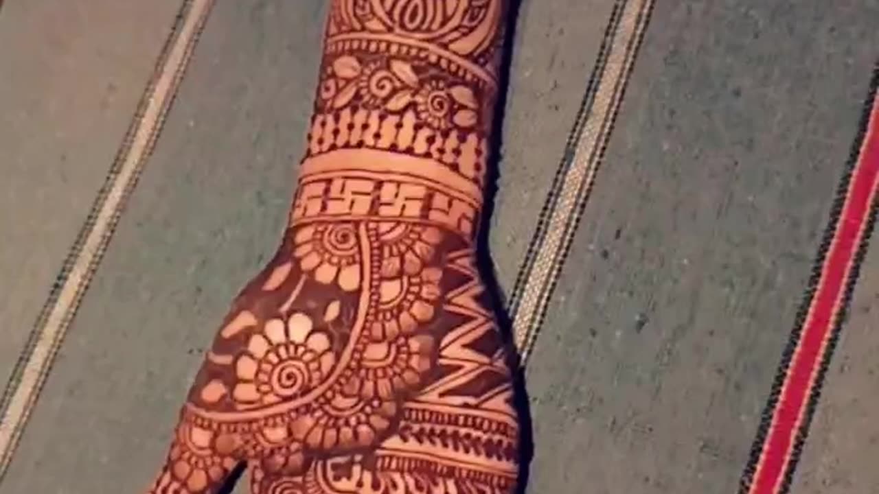 Full Mehndi Design Front hand