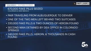 CRAZY: 670,000 Fentanyl Pills That Were Headed To Denver Have Been Seized