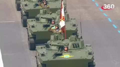 Full parade of the Military Equipment. In total, 131 units took part in the parade.