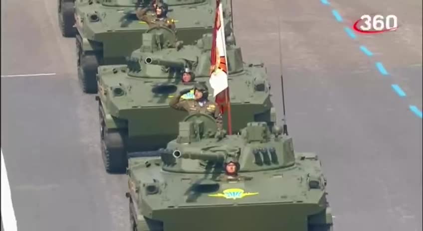 Full parade of the Military Equipment. In total, 131 units took part in the parade.