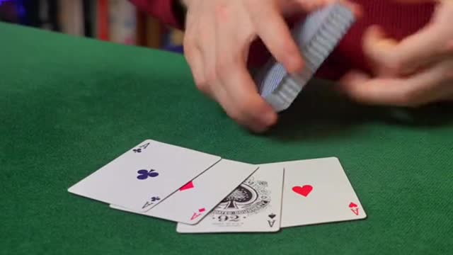 Quick Shuffle Tips 4 Card Aces