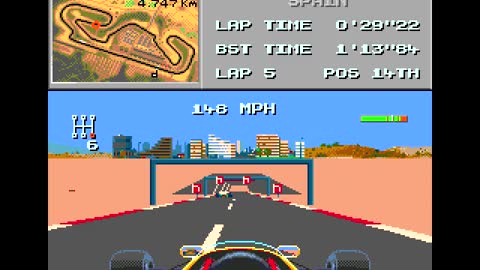 F1 World Championship (Sega Mega Drive) - Spain GP