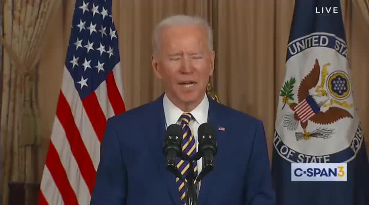 Uncle Joe is at it Again, Speaking Nonsense
