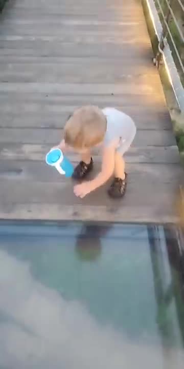 Toddler_Attempts_to_cross_onto_the_Glass_Bridge