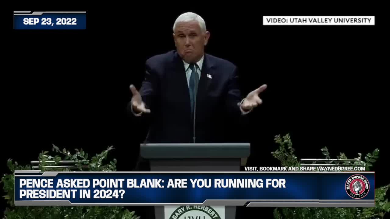 Pence Asked: Are You Running For President In 2024?