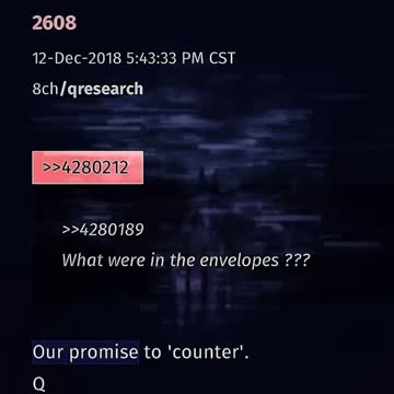 Envelopes? Our promise to counter - Q