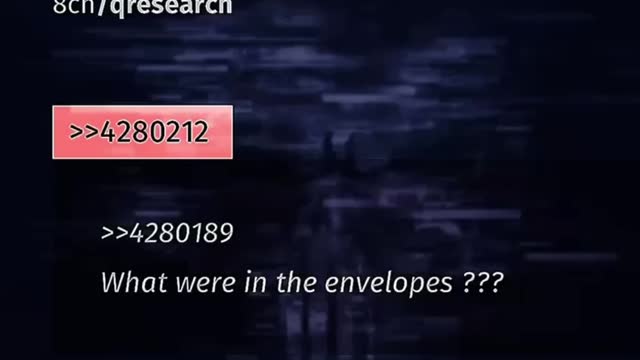 Envelopes? Our promise to counter - Q