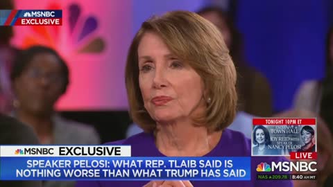 Pelosi: Rashida Tlaib's Vile Impeachment Remarks 'Nothing Worse Than' Trump Has Said