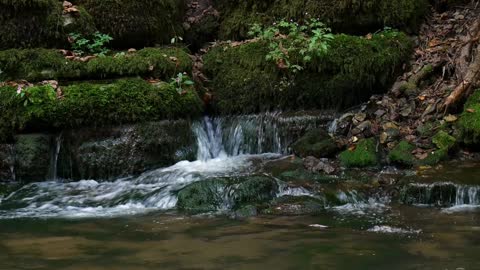 Waterfall in a river