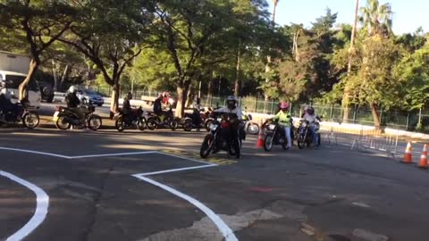 Percurso Exame - Prova - Moto - PQ Ibirapuera Instrutor Luis Fernando 2022,5,25