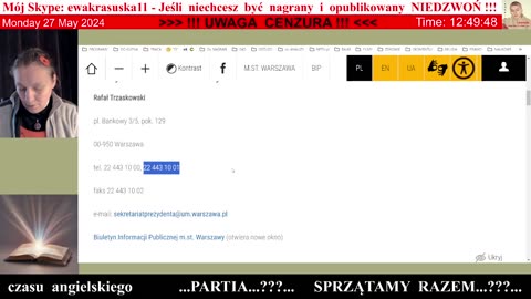 4857 - Trzaskowski zdejmuje krzyże w stołecznych urzędach 👮‍♀️ - 27.05.2024 rok