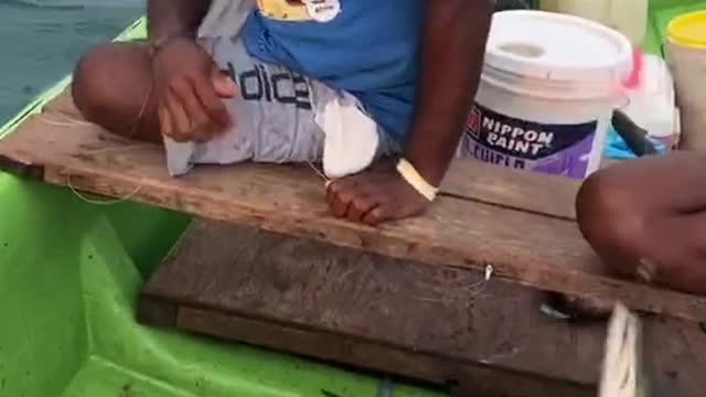 Fisher man caught fish