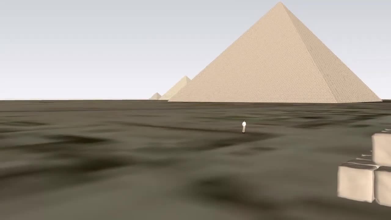 Sketchup model I made Pyramids of Giza