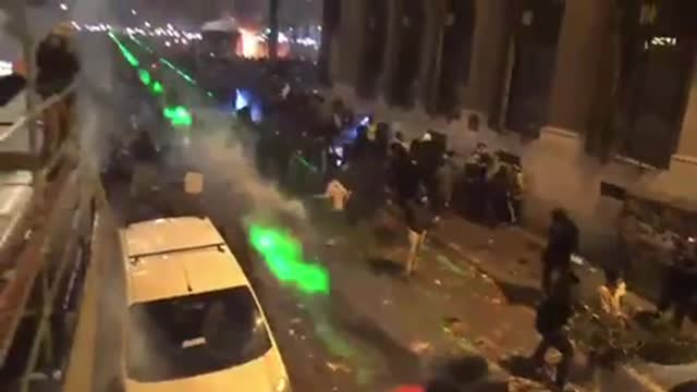 Freedom fighters deploying lasers in paris against new world order forces...