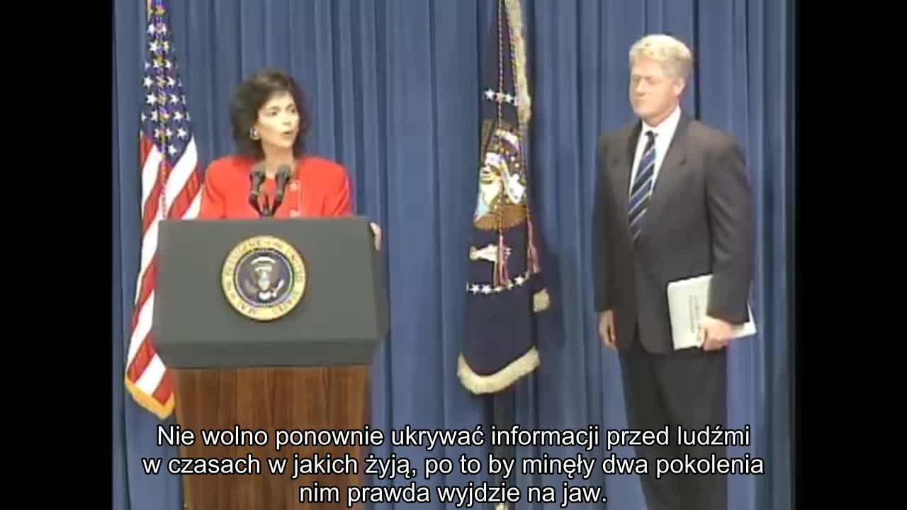 Bill Clinton: Sprawozdanie o eksperymentach z napromieniowaniem ludzi (1995) - Napisy PL