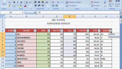 Ms. Excel Learning Tutorial - XII (Hindi and URDU)