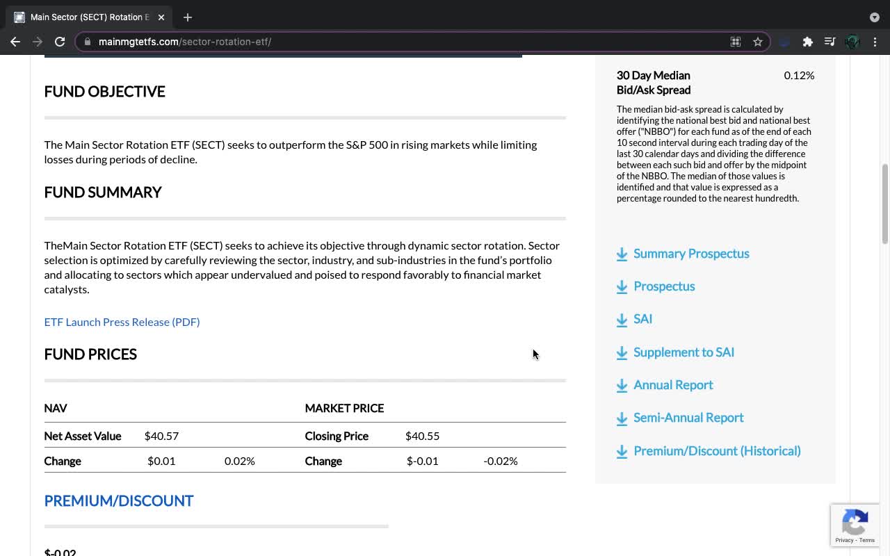 SECT ETF Introduction (Sector Rotation)