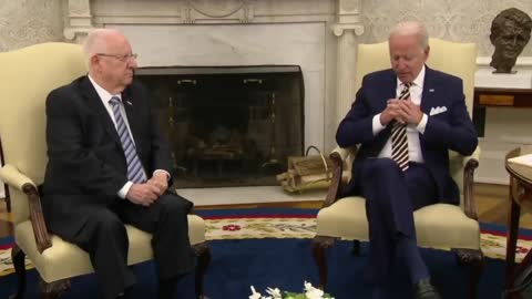 Biden To Israel Pres "It's Not Technically Appropriate But I'm So Delighted His Daughter Is Here"