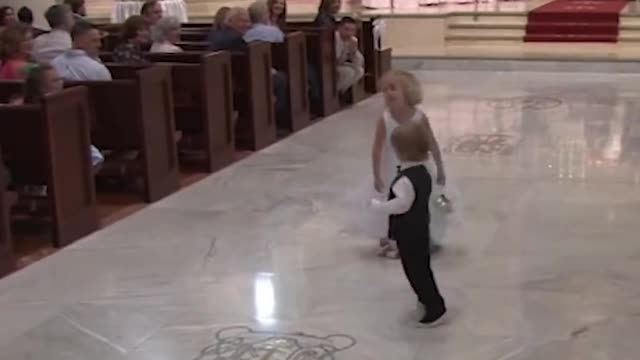 Kids add some comedy to a wedding!