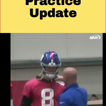 Daniel Jones Practice Update