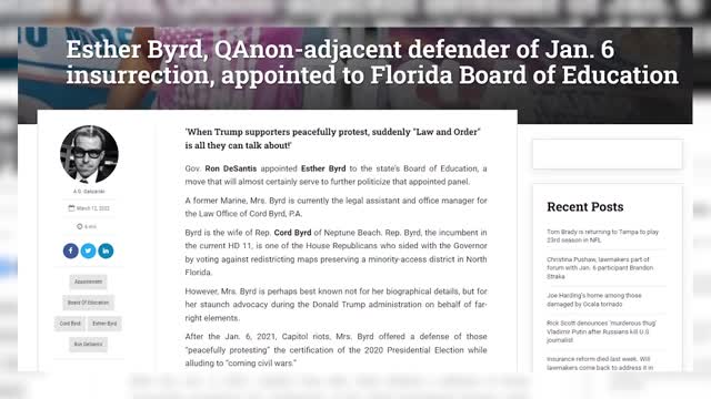 FAKE NEWS REPORTERS: Don't Say Gay Lies, DeSantis-Appointee Lies