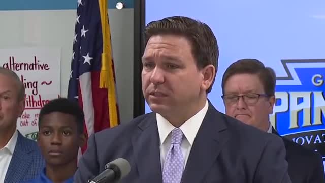 Gov. DeSantis declares Sarasota swimmer winner over transgender athlete.