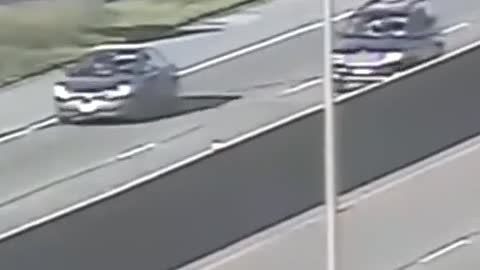 The monitor recorded the car crossing the high road