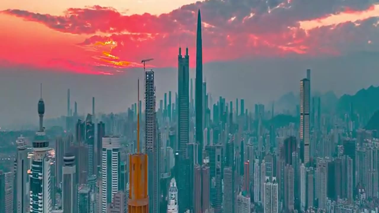 Shenzhen - china by drone - 4k video ultra hd