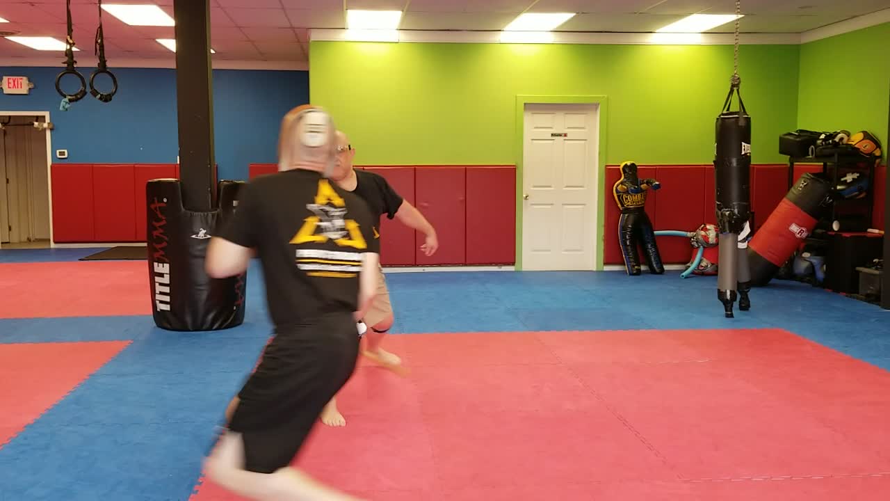 Pekiti-Tirsia Tuhon Allen J. Sachetti Live Stick Sparring Without Head Gear