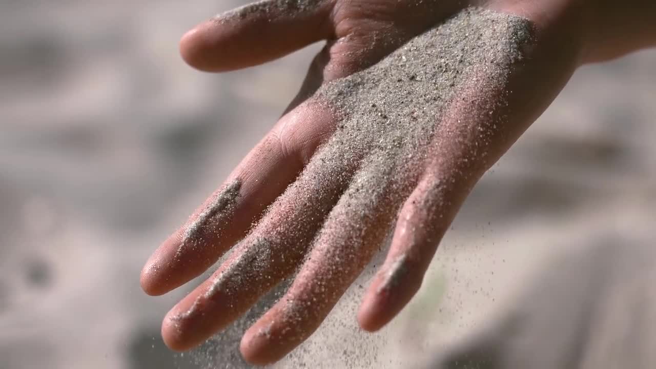 Sand Hand Beach Dessert Sea