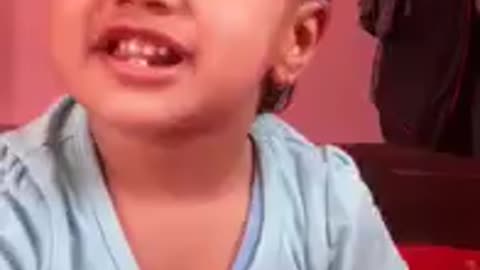 Cute 1 year old baby learning to say A B C D 😍😍