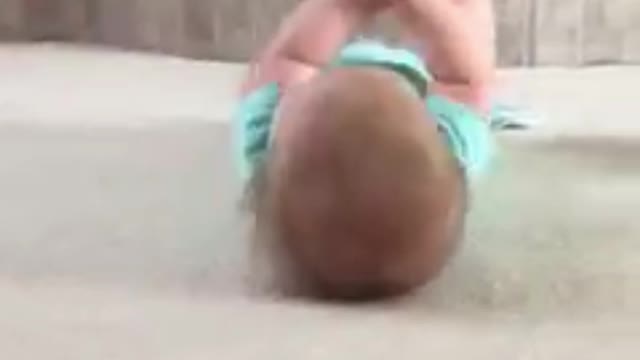 Little toddler enjoying