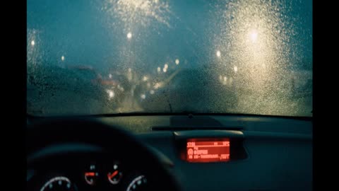 SOOTHING RAIN ON A CAR WINDOW | Gentle rain, steady rhythm, noise cancellation, deep sleep | 1 Hour