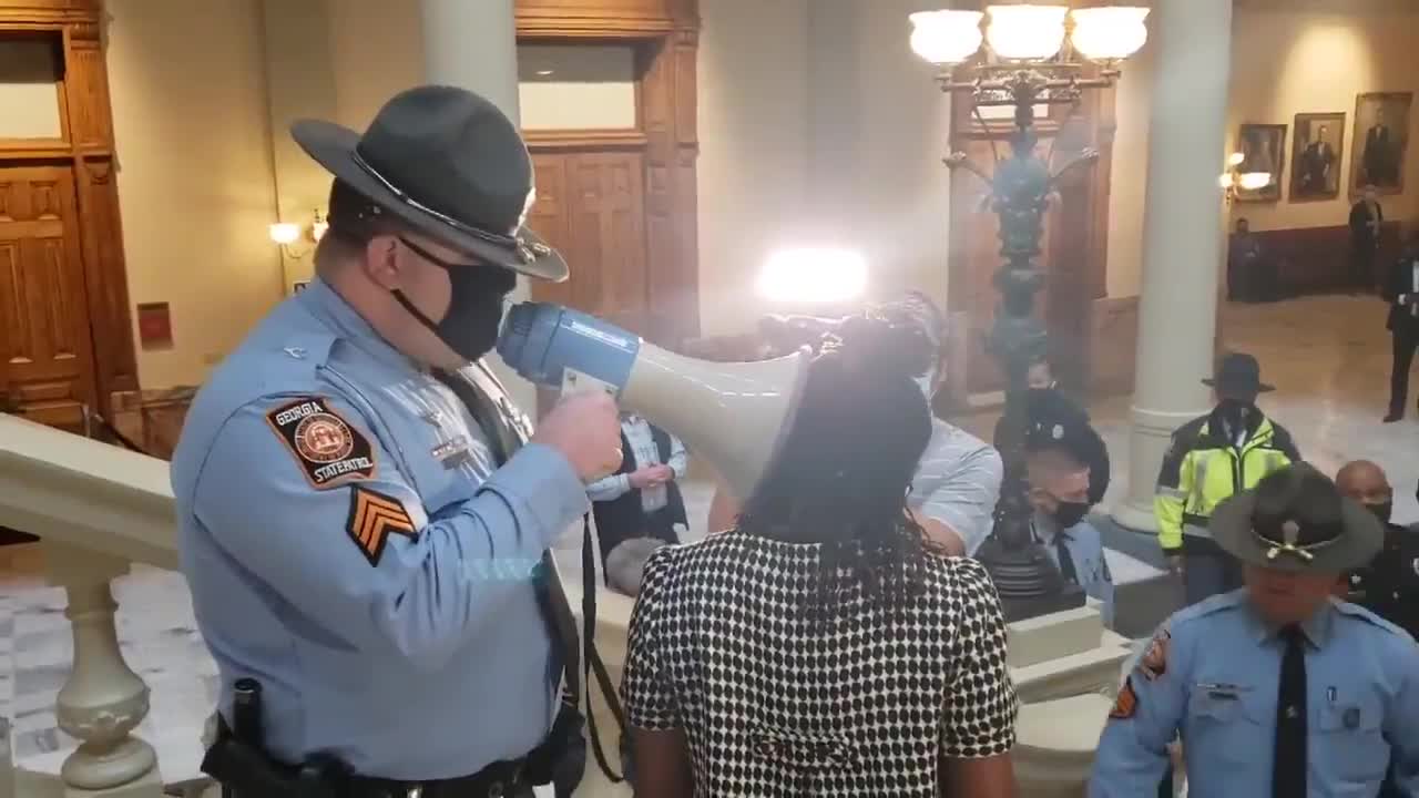 Georgia Capitol leftists Antifa