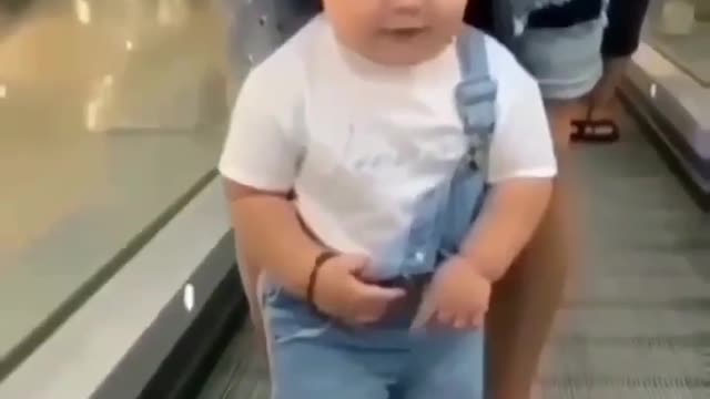 Baby is enjoying sliding | Looks At His Expression| 😍😍😍😍 | Short Reel baby