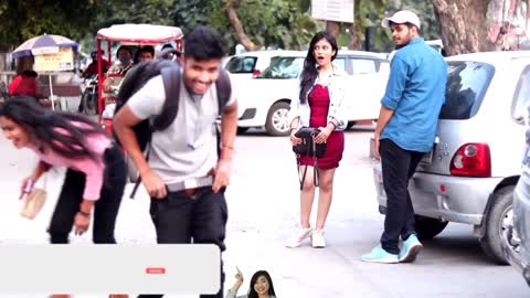 Staring at girl turn into twist, funniest prank ever, funny prank
