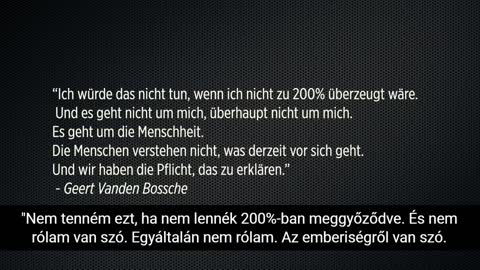 Dr. Vanden Bosch oltásfejlesztő figyelmeztetése