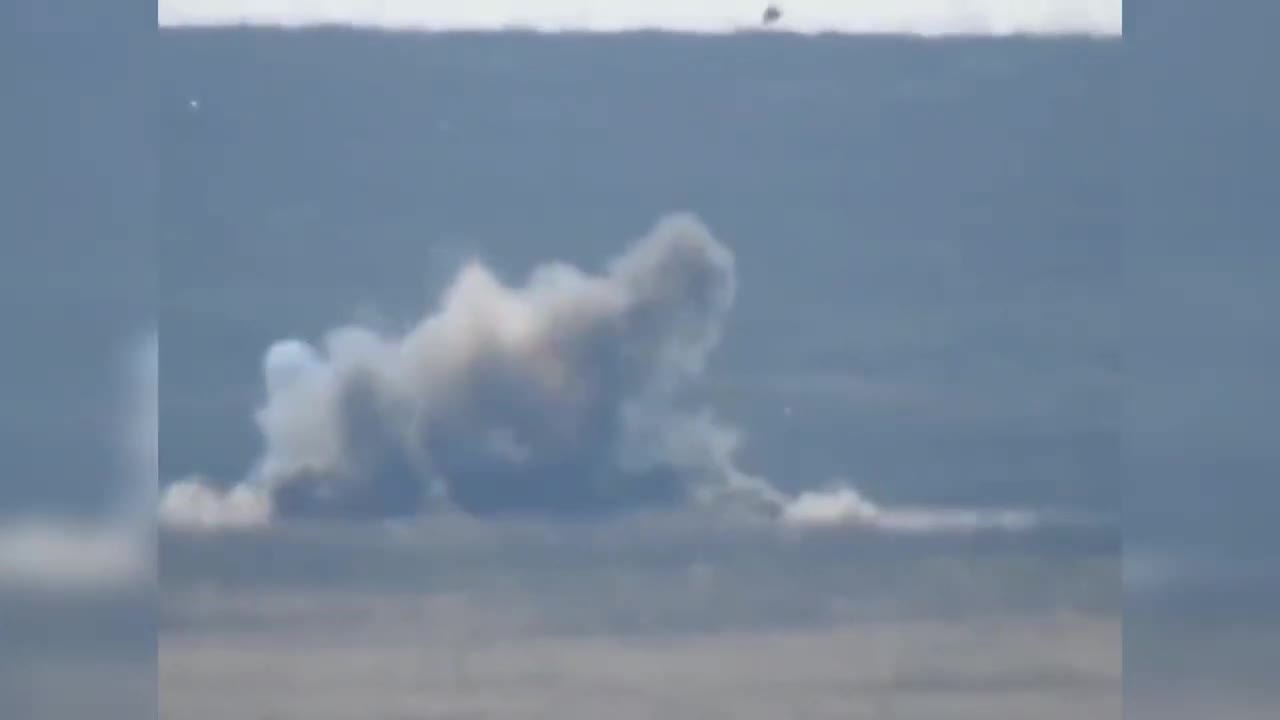 Russian tank shot down