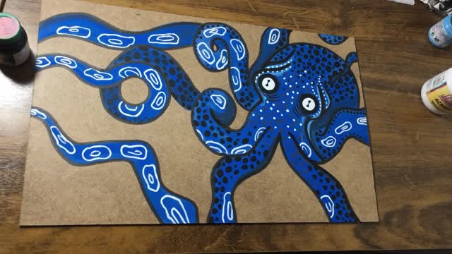 Octopus Painting Time Lapse