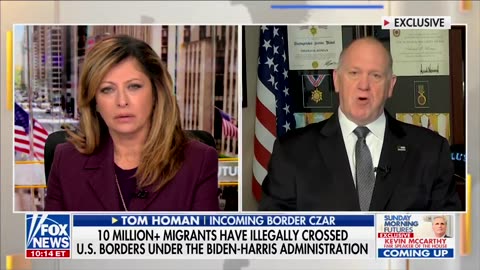 Border Czar Tom Homan sends a message to Democrat officials