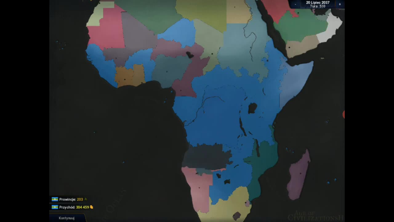age of civilization 2 timelapse Uganda africa conquered