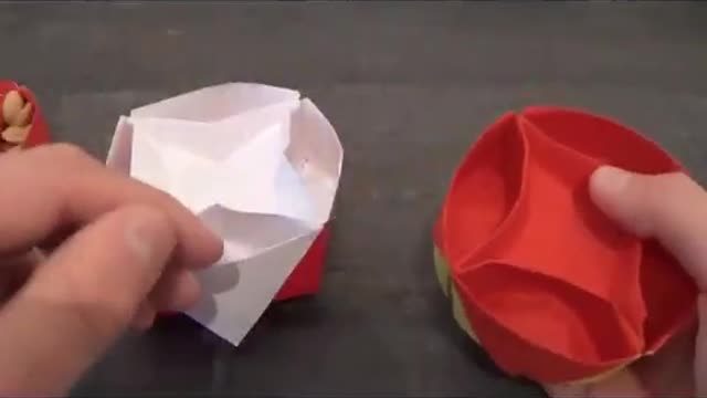 [TUTORIAL] Scatola rotonda (che gira) in origami