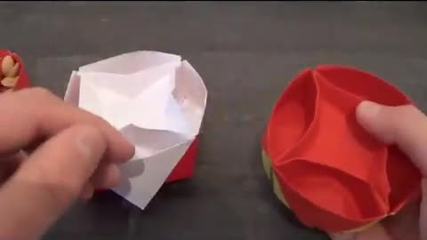 [TUTORIAL] Scatola rotonda (che gira) in origami